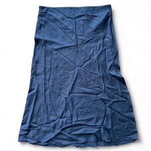 Jigsaw England Navy Blue Midi Skirt UK 10 EU 38 US 6